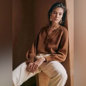 Sezane Leontine Jumper - US 6 - Cafe Brown